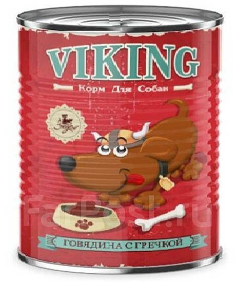 Корм д/с Viking ж/б 850г Говядина/Гречка