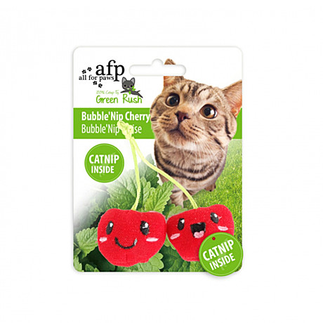 Игрушка д/к All For Paws Green Rush Вишенки кош.мята/2шт.
