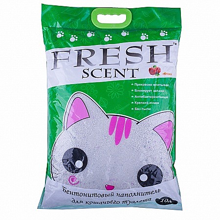 Наполнитель FreshScent 10л Яблоко бентонит/ком.