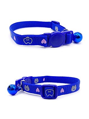 Ошейник Japan Premium Pet Синий с сердечками