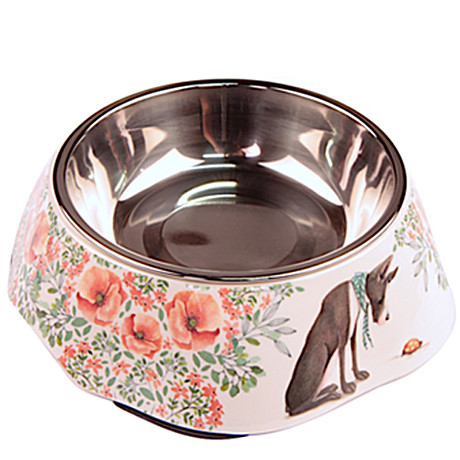 Миска Keiko Food Critic 800мл/меламин/металл/нескользящая