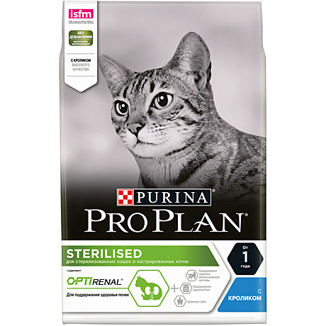 Корм д/к Pro Plan Stelised 3кг Кролик здор/почек