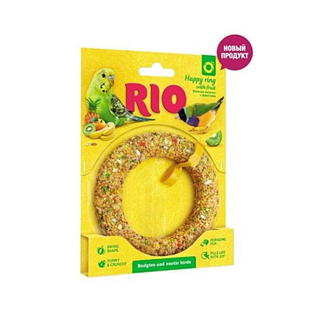 Лак-во д/волн.попугаев/экзотов Rio Веселое колечко 80г