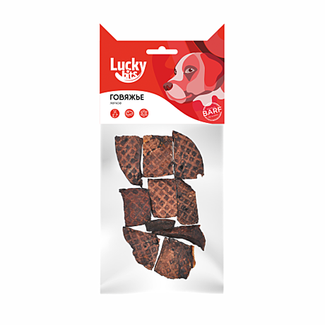 Лак-во д/c Lucky bits Говяжье легкое 40г