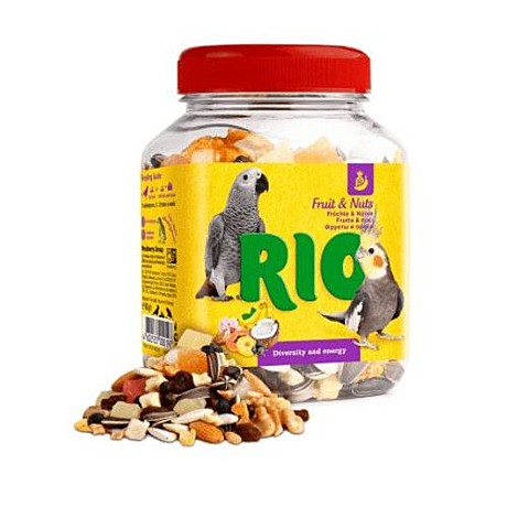 Лак-во д/птиц Rio Фруктово-ореховя смесь 160г