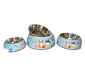 Миска 700мл/меламин/металл/рисунок 27-L