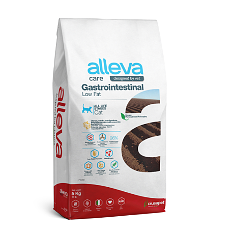 Корм д/к Alleva Gastrointestinal Low Fat 5кг При заб-ях ЖКТ
