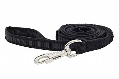 Поводок Каскад 20мм*2м/нейлон/буффер.резинка/черный