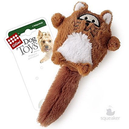 Игрушка д/с GiGwi Plush Лиса с большой пищалкой