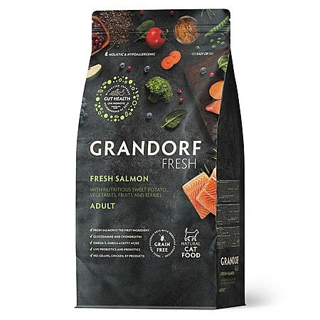 Корм д/к Grandorf Fresh Adult 2кг Лосось/Батат