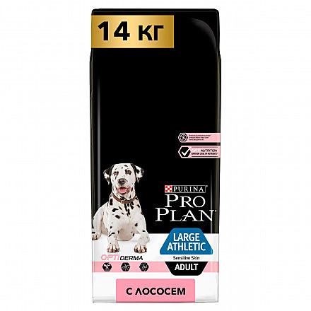 Корм д/с Pro Plan Large Athletic 14кг Лосось д/атлет.телосложение