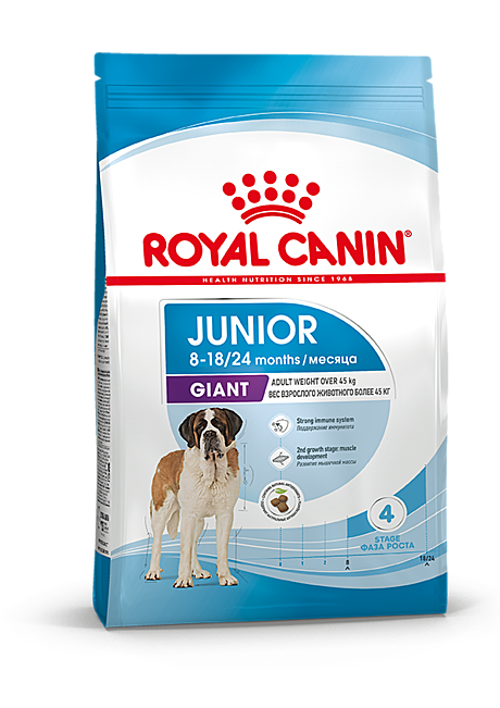 Корм д/щенков RC Giant Junior 15кг д/круп.пород от 45кг с 8 до 24 мес.