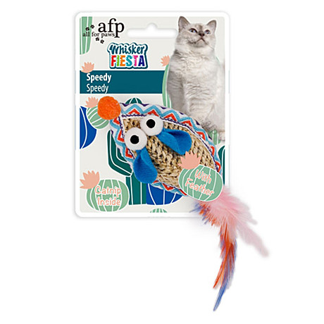 Игрушка д/к All For Paws Whisker Мышь плетеная/кош.мята