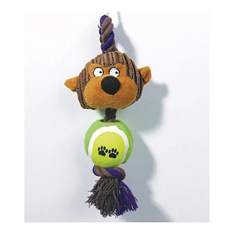 Игрушка д/с M-Pets Обезьянка Денис канат/мяч/24см