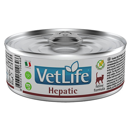Корм д/к Farmina Vet Life Cat Hepatic ж/б 85г Заболевания печени