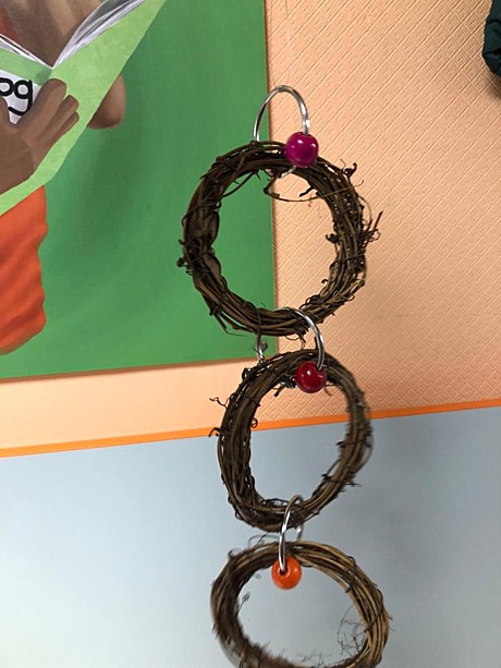 Игрушка д/птиц Кольца из ветки вишни 3шт/10*39см