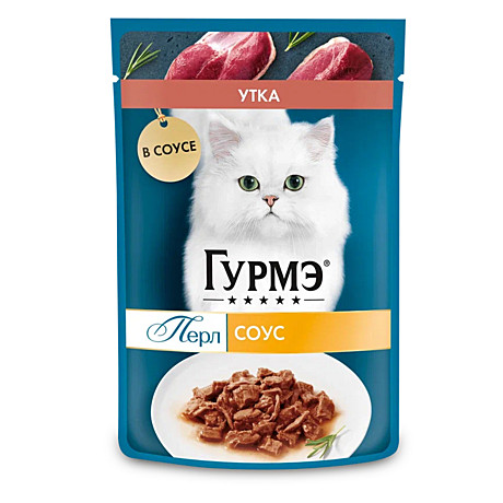Корм д/к Gourme Перл пауч 75г Утка филе/Соус