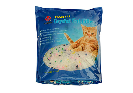 Наполнитель Cristal Cat Litter 1,8кг силикагель/цвет.гранулы