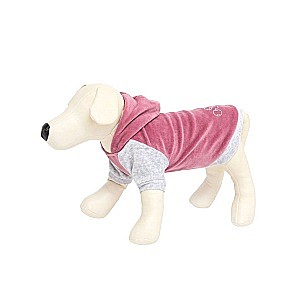 Толстовка с капюшоном OSSO Fashion р.35/велюр/розовый