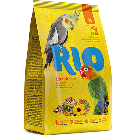 Корм д/ср.попугаев Rio Основной рацион 500г