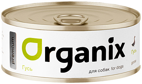 Корм д/с Organix Premium ж/б 100г Гусь