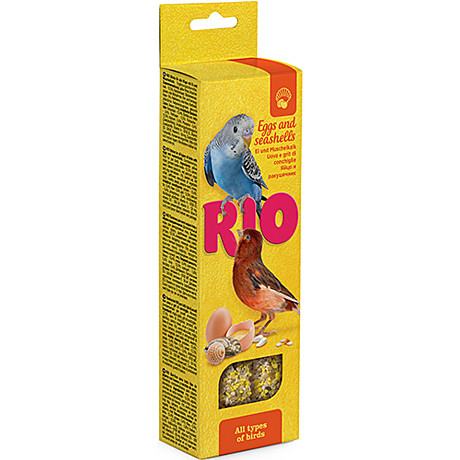 Лак-во д/птиц Rio Палочки Яйцо/Ракушечник 2*40г