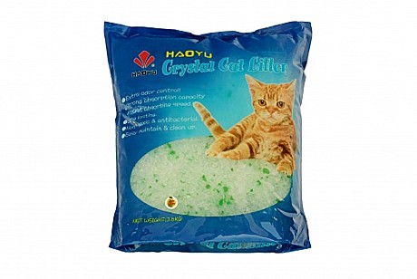 Наполнитель Cristal Cat Litter 3,6кг силикагель/яблоко