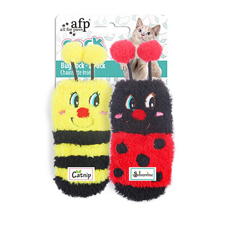 Игрушка д/к All For Paws Sock Носочки-Пчелки мататаби/2шт