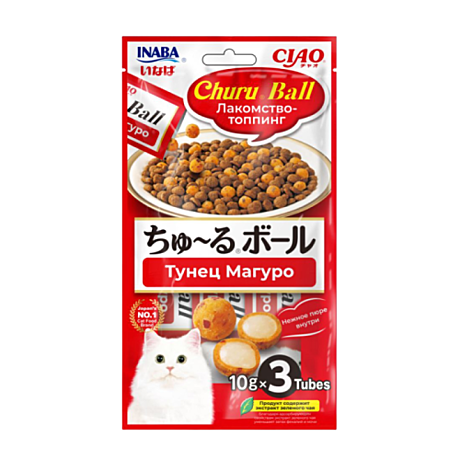 Лак-во-топинг д/к Inaba Ball Шарики Тунец Магуро 3*10г