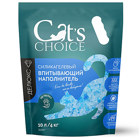 Наполнитель Cat's Choice 10л/4кг силикагель