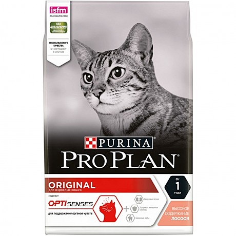 Корм д/к Pro Plan 3кг Лосось д/органов чувств