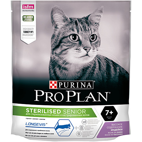 Корм д/к Pro Plan Stelised 400г Индейка 7+