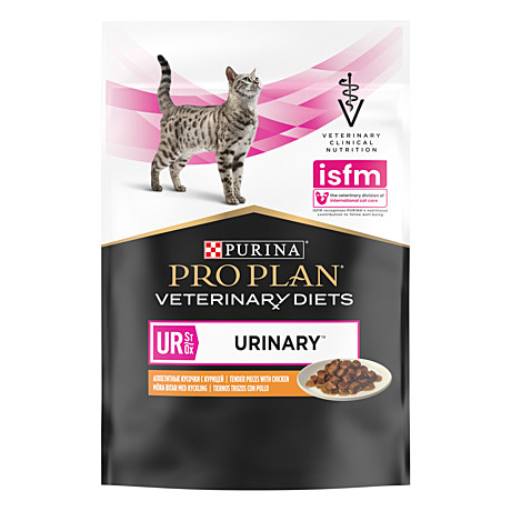 Корм д/к Pro Plan Urinary UR пауч 85г при МКБ Курица