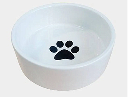 Миска керамика ECOPET 460мл белая/13,5*13,5*4,7см