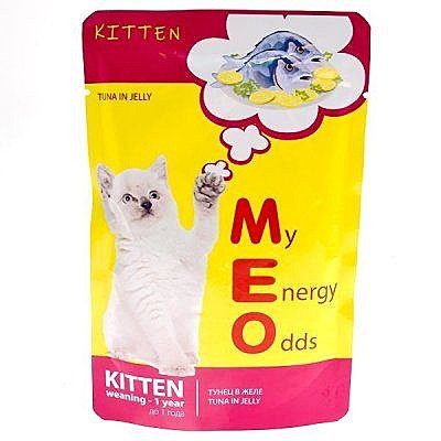 Корм д/котят МЕ-О №1 пауч 80г Тунец/Желе