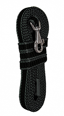 Поводок Зооник ЭКО 3м*15мм/капрон/латекс/черный