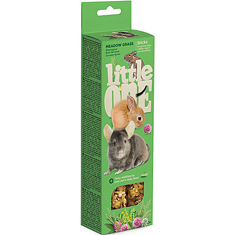Лак-во д/круп.грызунов Little One Палочки Луговые травы 2*55г