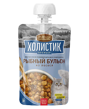 Бульон рыбный д/к Деревенские лак-ва Лосось 90г