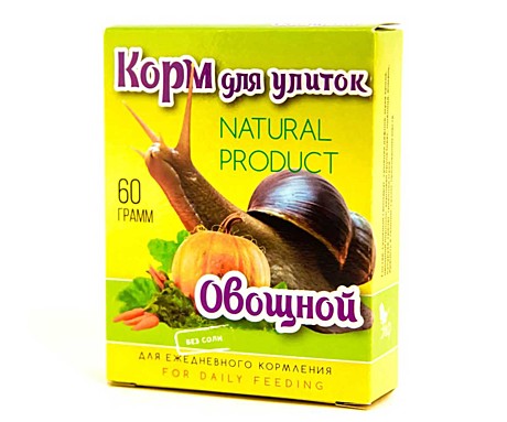 Корм д/улиток Эльф Овощной 60г