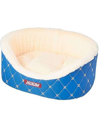 Лежак  XODY №0 Премиум карбон синий/ваниль 38*26*15см