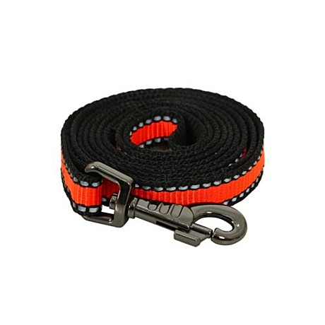 Поводок Rich Breed св/от нейлон/25*1,5м/оранжевый