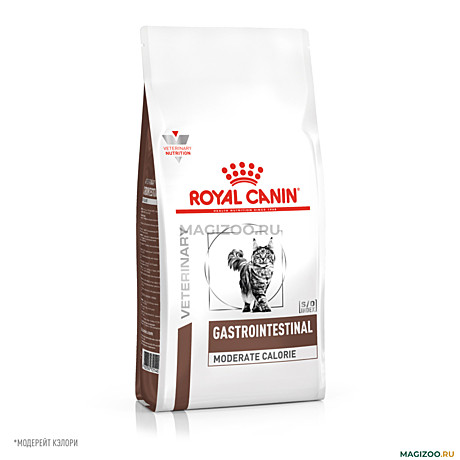 Корм д/к RC Gastrointestinal Moderate Calorie 350г Наруш.пищевар.