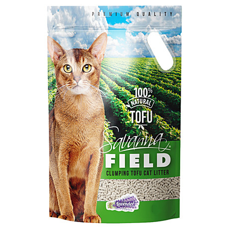 Наполнитель Savanna Field Tofu 10л Лаванда соевый/смыв/ком.