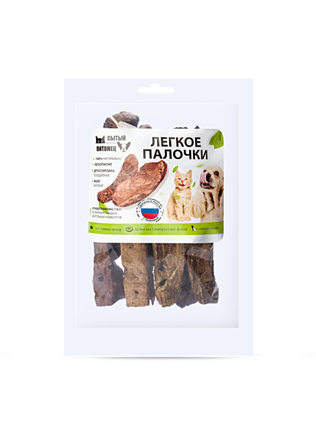 Лак-ва Сытый Питомец Легкое говяжье палочки 30г пэт