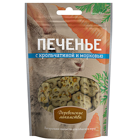 Лак-во д/с Деревенские лак-ва Печенье Кролик/Морковь 100г