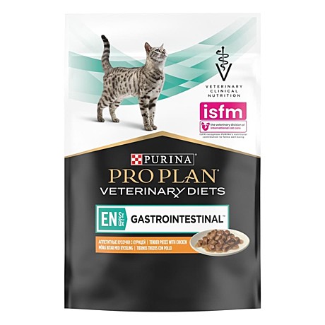 Корм д/к Pro Plan Gastrointestinal EN пауч 85г Патология ЖКТ Курица 