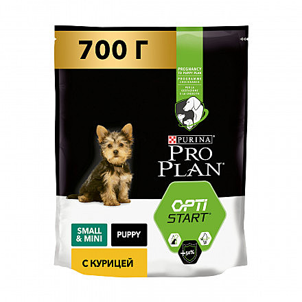 Корм д/щенков Pro Plan Small&Mini 700г Курица