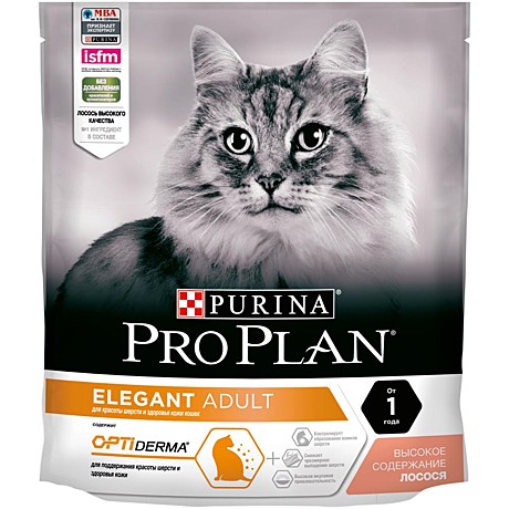 Корм д/к Pro Plan Elegant 400г Лосось д/кожи/шерсти