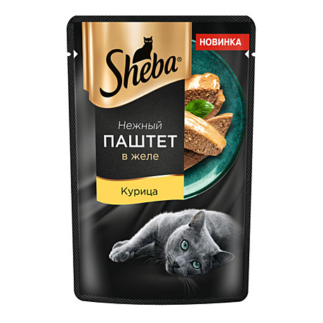 Корм д/к Sheba пауч 75г Курица/паштет