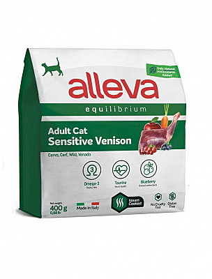 Корм д/к Alleva Equilibrium Sensitive 400г Оленина